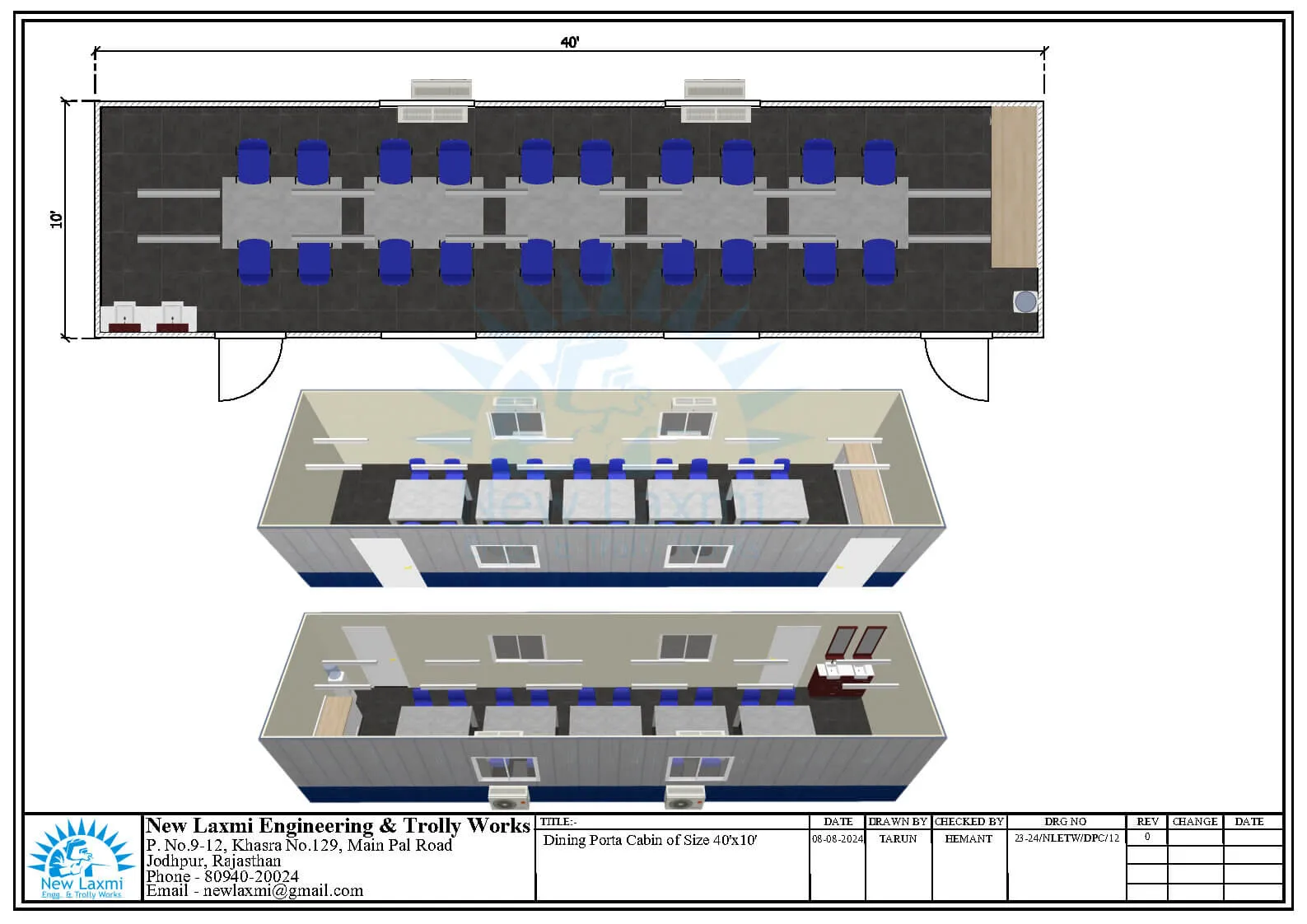 Office Cabin Layout